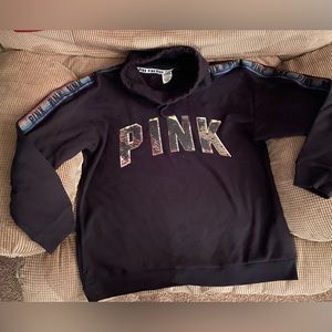 Women’s PINK funnel neck sweatshirt NWOT Size L (oversized fit)